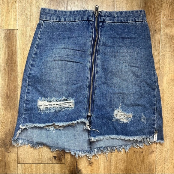 NWT One Teaspoon Oxford Vixen Denim Skirt Size 26 - Picture 1 of 14